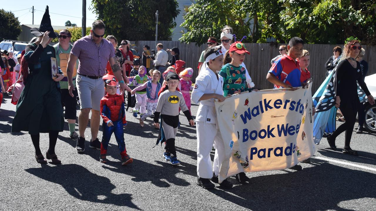 Hundreds of school children from Walkerston State School, St John's Catholic Primary School and local kindergartens dressed as their favourite characters for the Walkerston Book Week Parade.