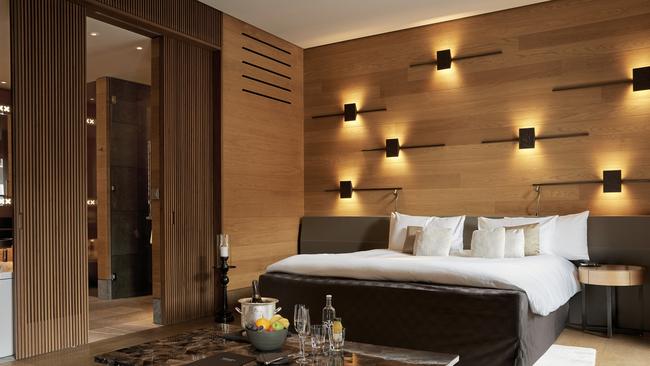 Deluxe room at Chedi Andermatt, Switzerland.