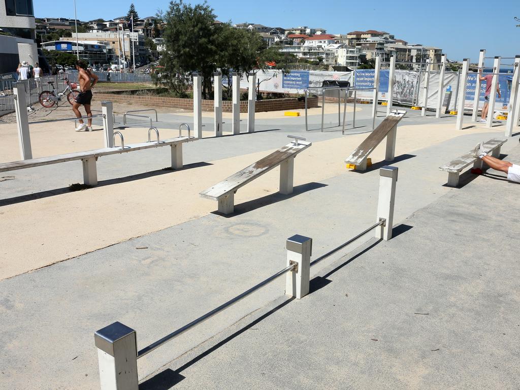 Outdoor gyms were not mentioned by the PM, but gyms and indoor sporting venues will close from Monday. Picture: AAP Image/John Fotiadis