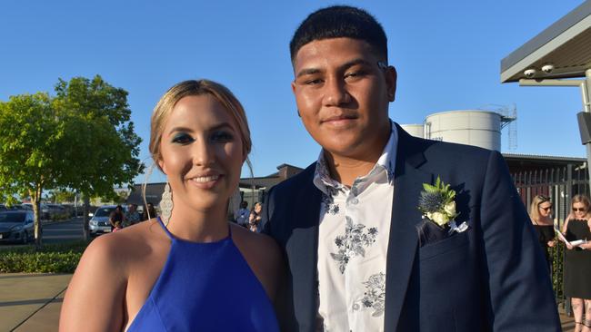 Ella Millen and Julius Kapeli at the Mackay Northern Beaches State High School formal, on Saturday October 17. Picture: Zizi Averill