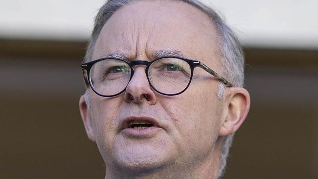 CANBERRA, AUSTRALIA - NewsWire Photos AUGUST 16, 2022: Prime Minister Anthony Albanese spoke to media during a press conference at Parliament House in Canberra.Picture: NCA NewsWire / Gary Ramage