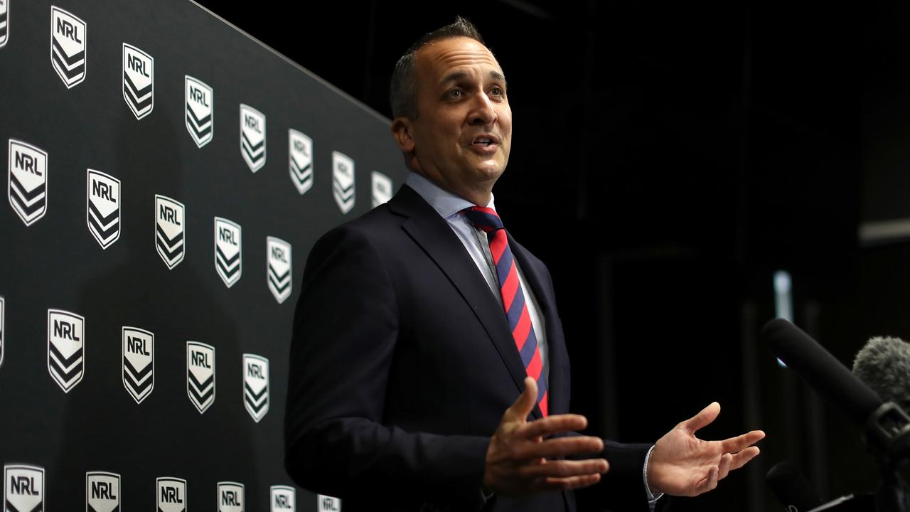 NRL chief executive Andrew Abdo. Picture: Mark Metcalfe/Getty Images