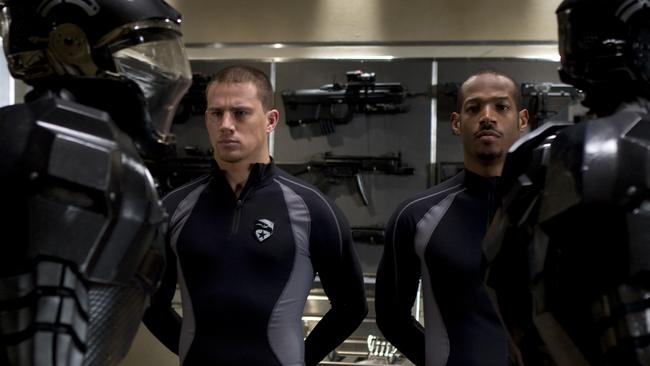 Channing Tatum and Marlon Wayans in GI Joe: The Rise of Cobra.