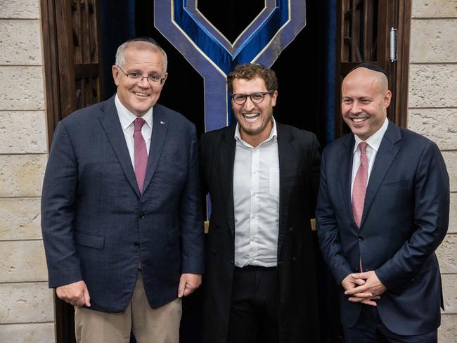 Rabbi Kaltmann who — welcomed Scott Morrison to a Passover service — says Jadon Atkinson is not fit for office. Picture: Jason Edward