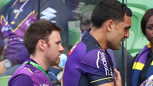 Reimis Smith suffered his first injury in round 9. Picture; Robert Cianflone/Getty Images