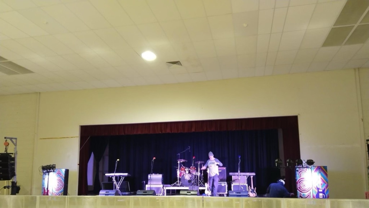 Tennant Creek civic hall is ready for Territory Day celebrations.