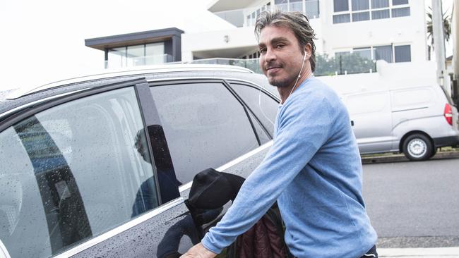 John Ibrahim leaves his home in Dover Heights. Picture: Darren Leigh Roberts