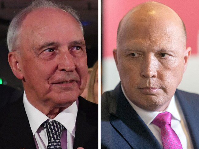 Paul Keating has come out swining at Peter Dutton. Picture: AAP