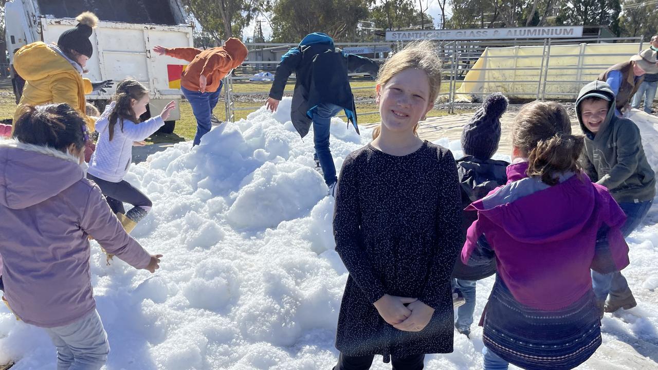 Evie Russell celebrates her 9th birthday at Snowflakes in Stanthorpe 2021. Photo: Madison Mifsud-Ure / Stanthorpe Border Post