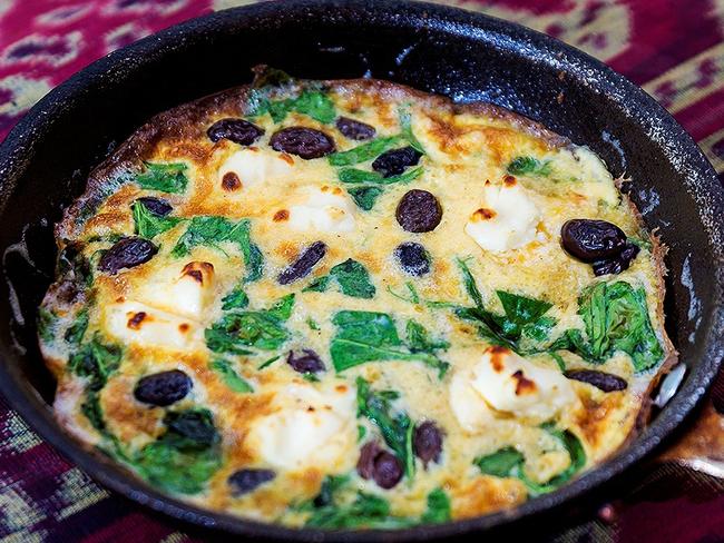 The goat cheese omelette. Picture: Supplied