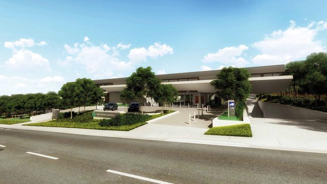 An artist's impression of Wyvern Private Hospital being built at Terrey Hills that is expected to open in mid-2024. Picture: Supplied