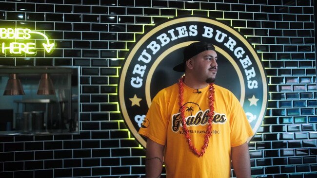 Grubbies Burgers &amp; Hawaiian BBQ owner Ben Niumata is blown away by the success of his business venture. Picture: Contributed