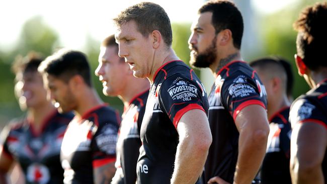 Dissapointed Warriors Ryan Hoffman during the round 1 NRL game between the Wests Tigers and the New Zealland Warriors at Campletown Stadium.Picture Gregg Porteous