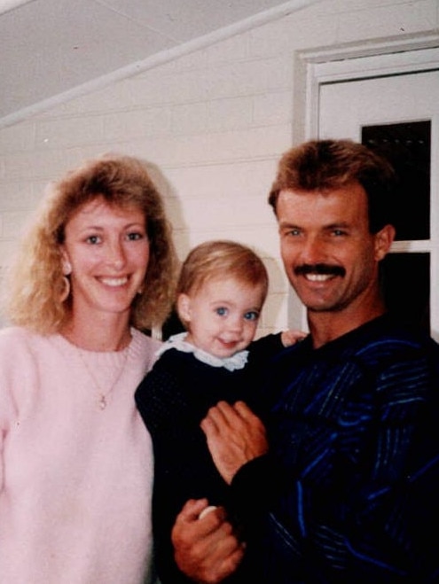 Bronwyn and John Winfield with their daughter Lauren.