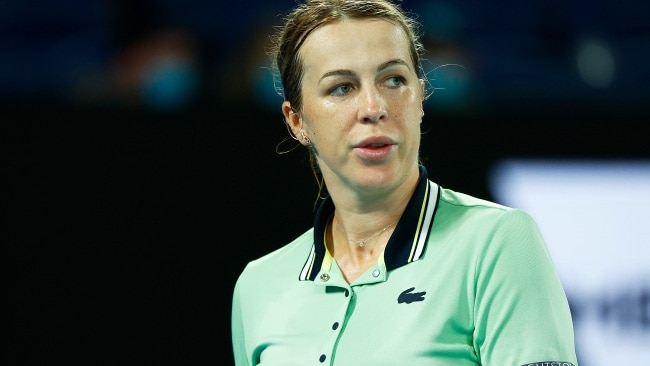 Anastasia Pavlyuchenkova denounced Vladimir Putin's invasion of major cities where at least 406 civilians, including 14 children, have been killed so far. Picture: Getty Images