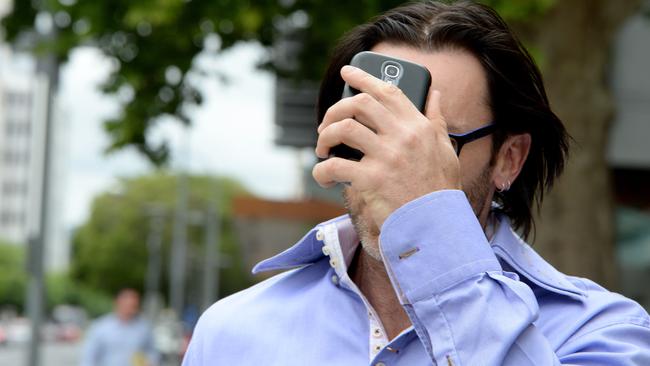 Kym Anthony Sweet outside a courthouse in Adelaide in 2015.