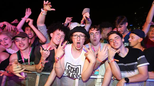 Attendance may have been down more than a quarter, but Surfers Paradise was still a hive of activity. Picture: AAP Image/Richard Gosling