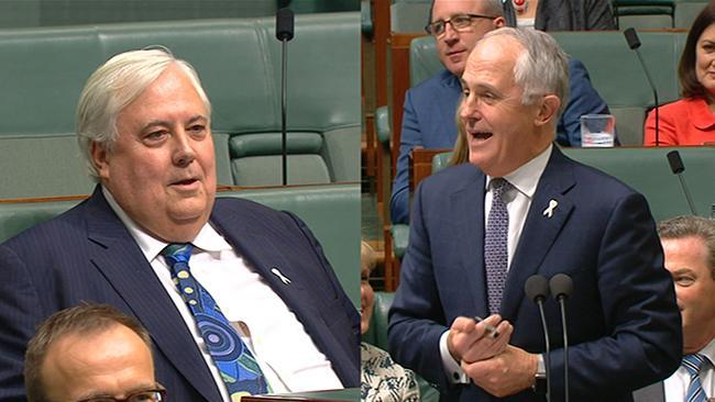 Turnbull mocks Clive Palmer over China question