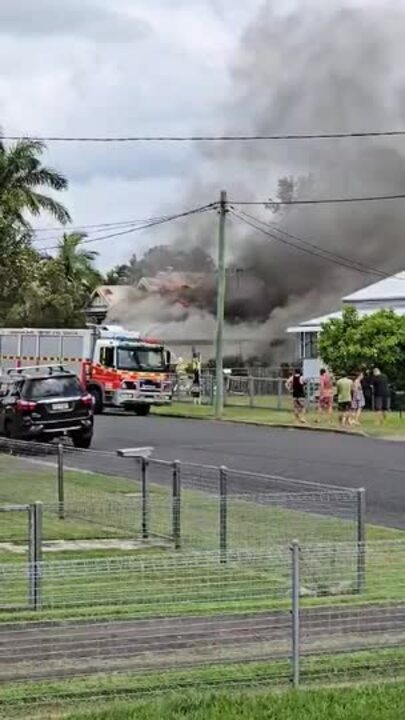 One hurt as regional Qld home goes up in flames