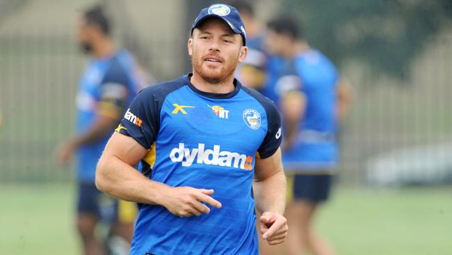 Beau Scott training with the Parramatta Eels.