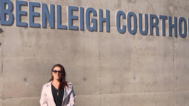 Jacqueline McKay outside Beenleigh Magistrates Court where Magistrate Gary Finger fined her $800 and did not record a conviction.