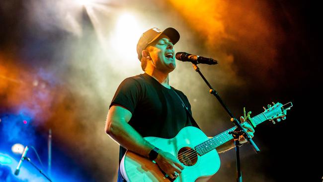 Casey Barnes performing at Broadbeach’s Groundwater Country Music Festival in 2019.