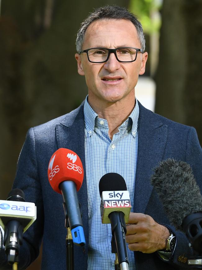 Australian Greens Leader Senator Richard Di Natale says changing the date of Australia Day is a priority. Picture: AAP