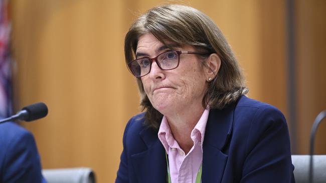 CANBERRA, AUSTRALIA, NewsWire Photos. FEBRUARY 15, 2024: Governor of the Reserve Bank of Australia, Michele Bullock appears before the Economics, Senate estimates at Parliament House in Canberra. Picture: NCA NewsWire / Martin Ollman