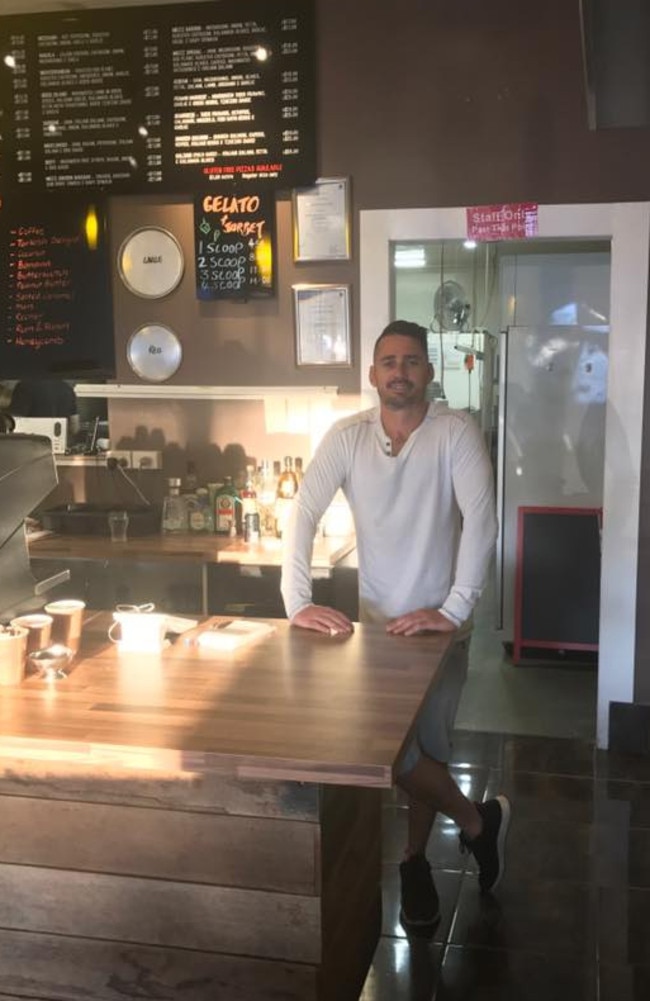 Meltz Gourmet Pizza Bar owner Kellum Tate after launching the venue in 2017.