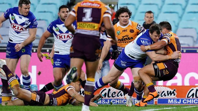 No one can stop Josh Morris from scoring. (Cameron Spencer/Getty Images)