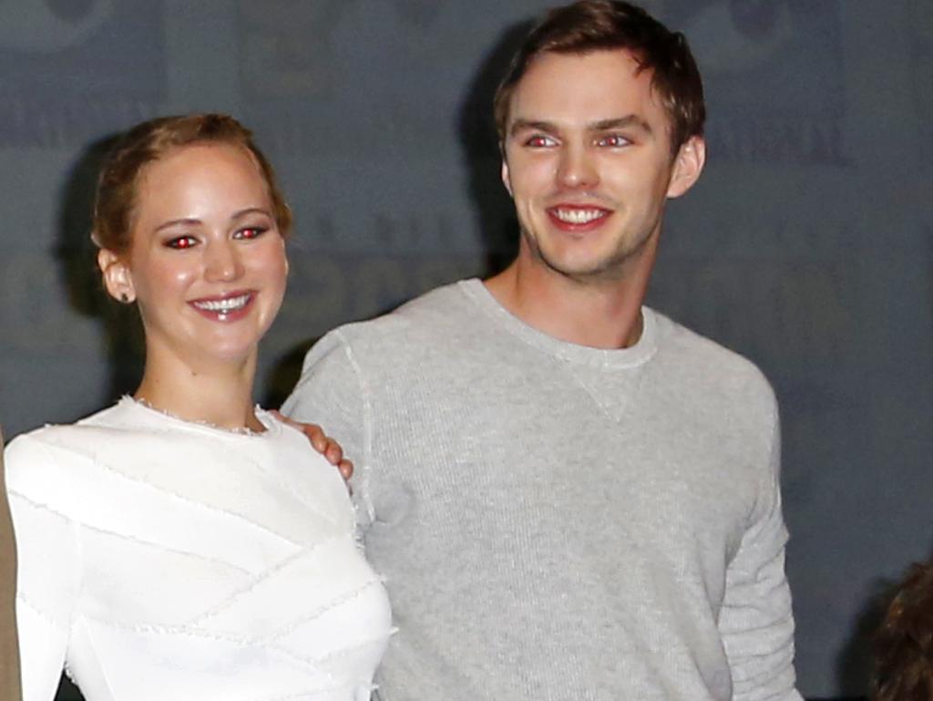 Jennifer Lawrence and Nicholas Hoult. Picture: Richie Buxo / Splash News Splash News