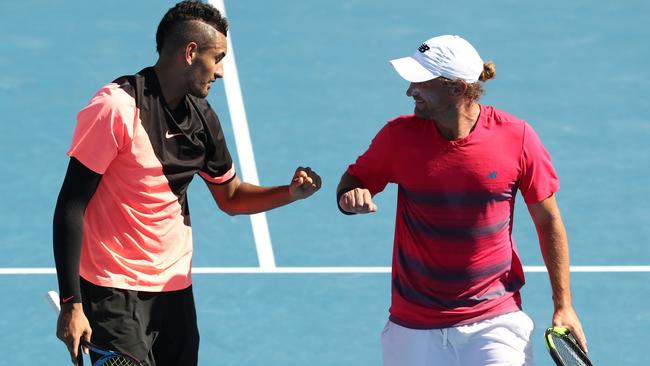 Not many know Nick Kyrgios better than Matt Reid. Picture: Getty Images