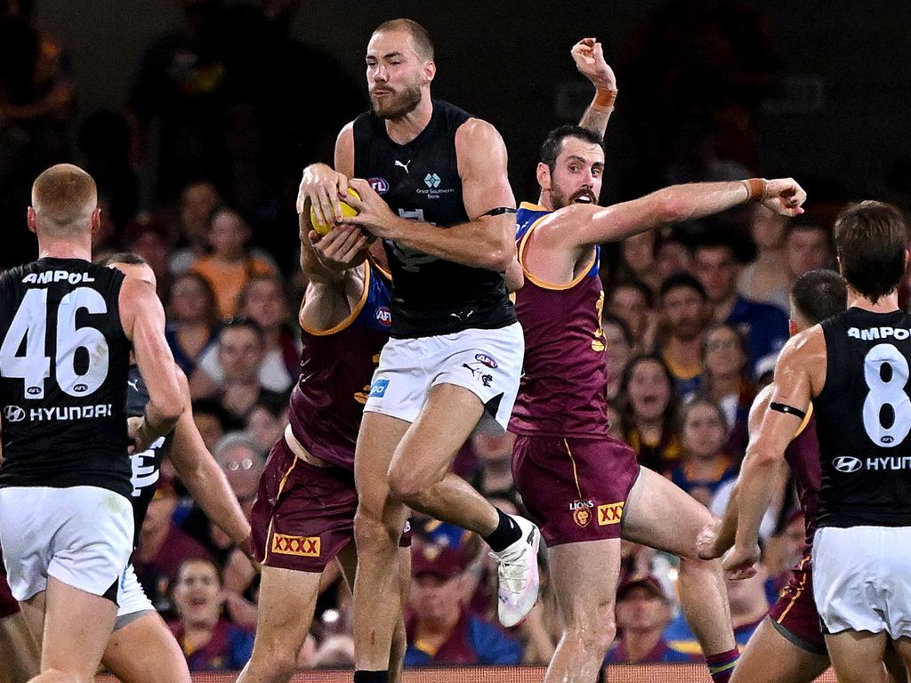 Harry McKay was the hero in Carlton’s 2024 Opening Round win over Brisbane. Picture: Getty Images