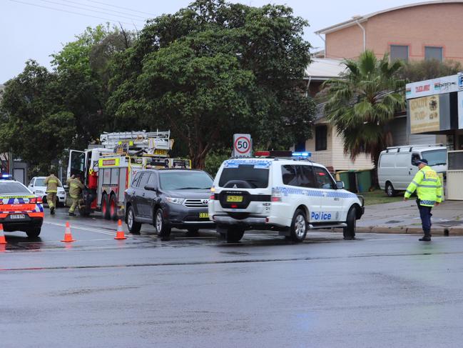 Nepean Hospital is in lockdown and the area subject to a 100-metre exclusion zone after a shooting and a bomb threat.