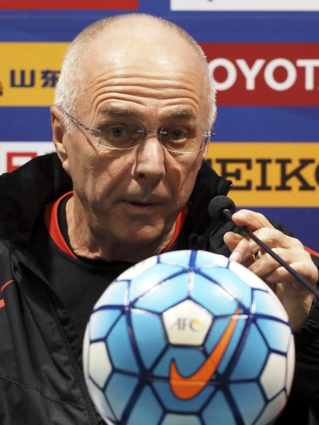 In recent years Eriksson has coached in China, including being in charge of Shanghai SIPG.