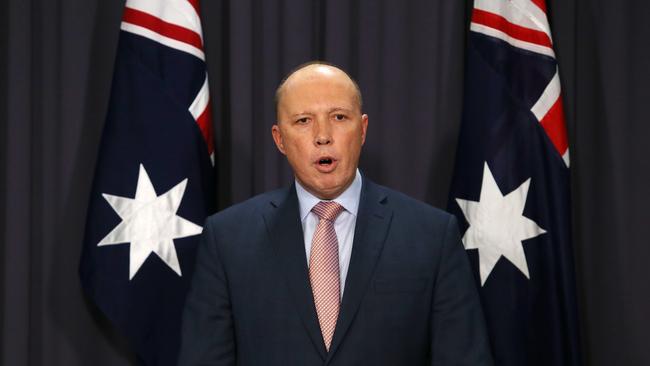 Home Affairs Minister Peter Dutton. Picture: Gary Ramage