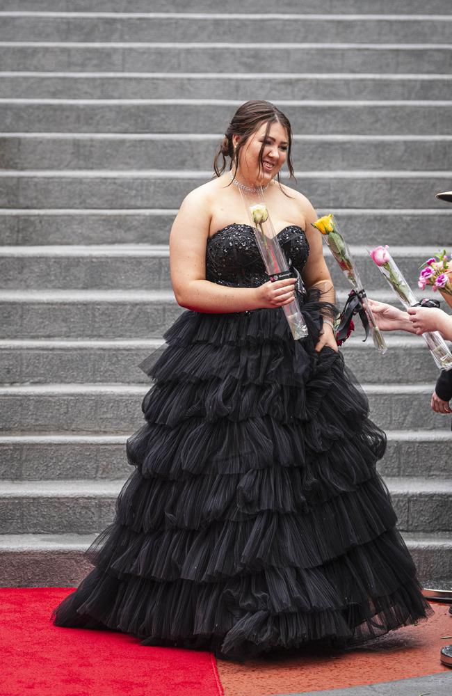 Kaitlyn Kelly arrives at The Glennie School formal at Picnic Point, Thursday, September 12, 2024. Picture: Kevin Farmer