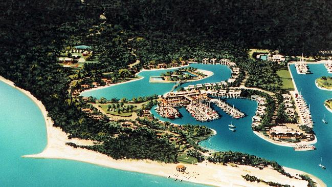 A 1997 artist impression of the proposed Couran Cove development