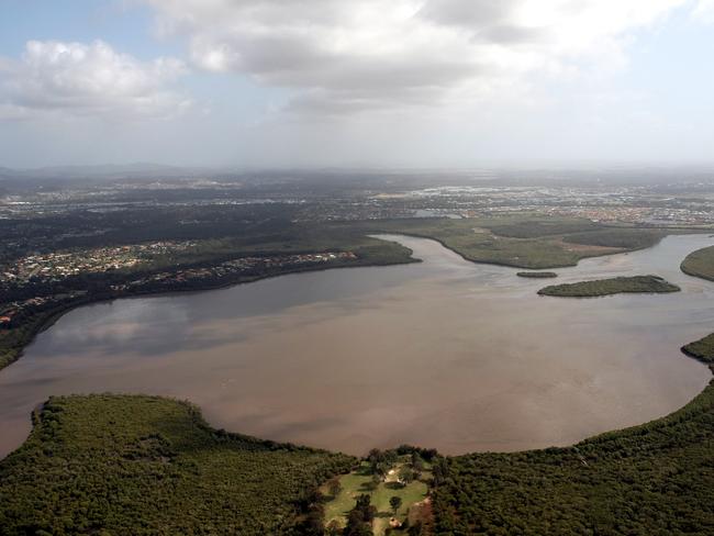 Aerial photo's of the Gold Coast — the Coombabah wetlands are teeming with native wildlife such as kangaroos and koalas.