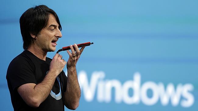 Talk to me ... Microsoft corporate vice president Joe Belfiore demonstrates the new Corta