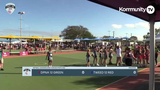 Replay: Netball Queensland Junior State Age Titles Day 1 - Downey Park Green v Tweed Red (U12)