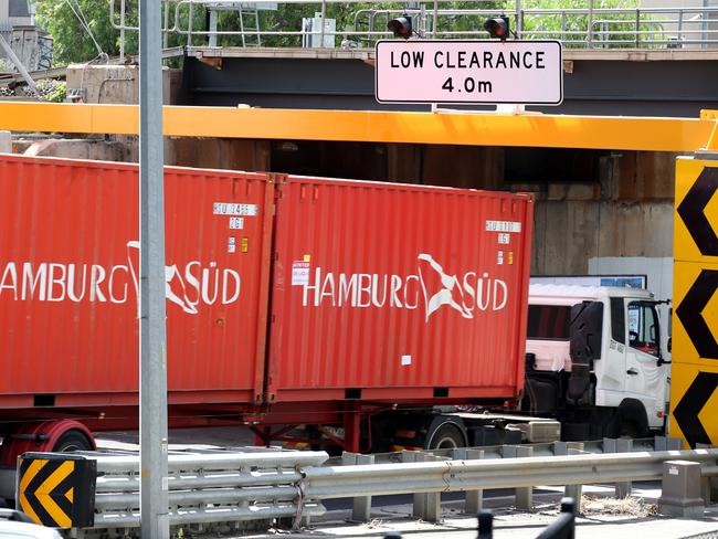 Protection barriers have been installed at the Napier St bridge in Footscray. Picture: Mark Wilson