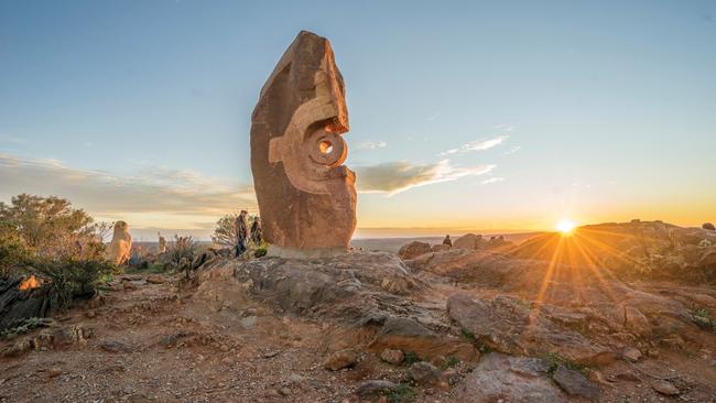 Sculptures on display at The Living Desert and Sculptures attraction in Broken Hill.