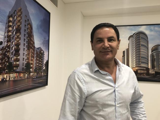 Toplace property developer Jean Nassif had his plans for high-rise apartment blocks in Castle Hill knocked back.