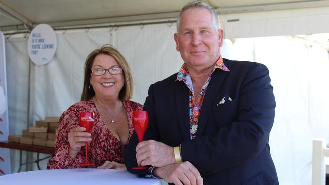 POP UP POLO BUNDABERG 2021: Kelli Shanahan and Greg Cooley ready for a fantastic day at the polo.