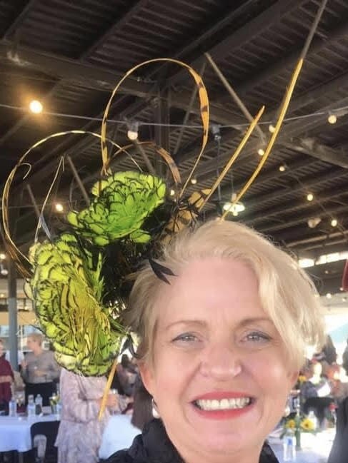 Winner of Best Hat was Mrs Jo Phelan