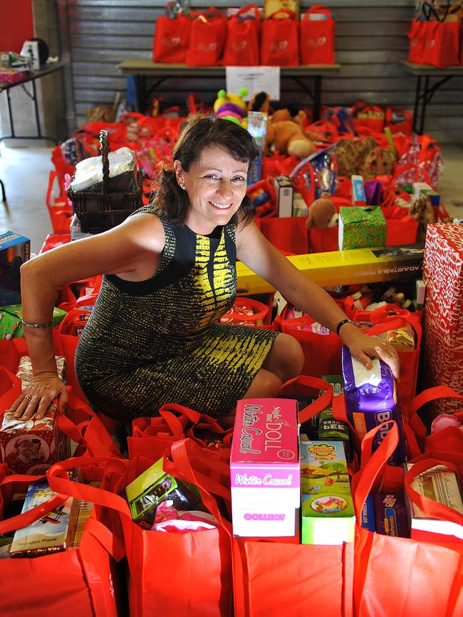 The Mayor's Christmas Tree Appeal gift giving ceremony. Mayor Jenny Hill