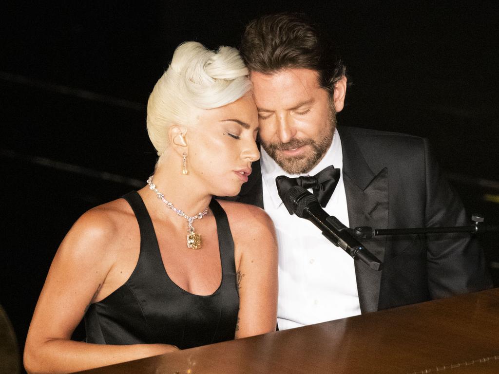 The onstage chemistry between Gaga and Cooper was electric. Picture: Ed Herrera via Getty Images)