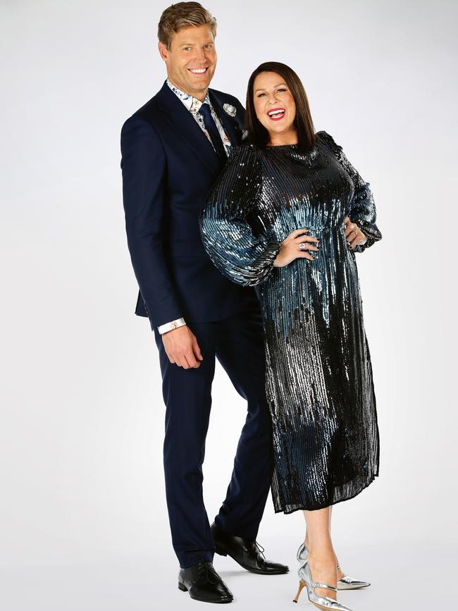 With his TV sidekick Julia Morris — the two will co-host upcoming variety show Sunday Night Takeaway.