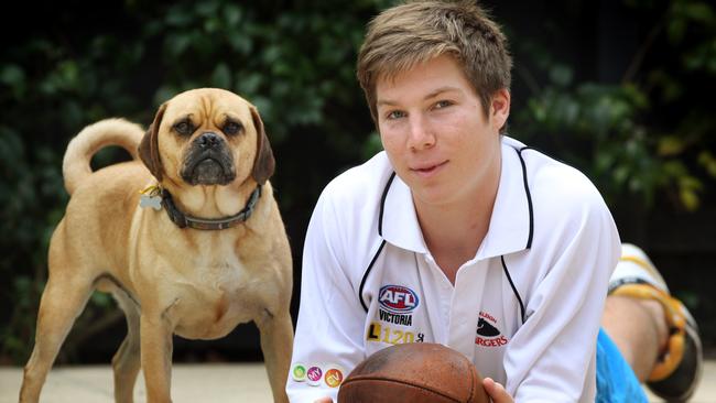 Toby Greene as a teenager before the AFL draft. Picture: Herald Sun